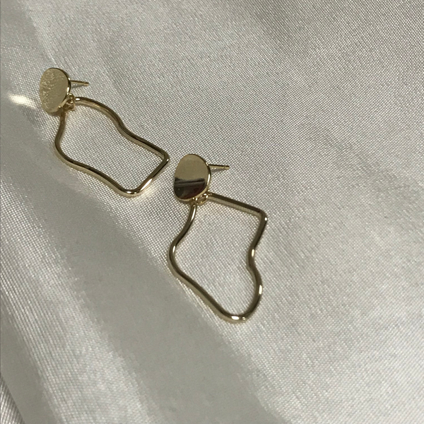 Post Earrings Ring Earrings Simple Antique Drop Po