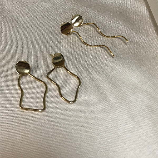 Post Earrings Ring Earrings Simple Antique Drop Po