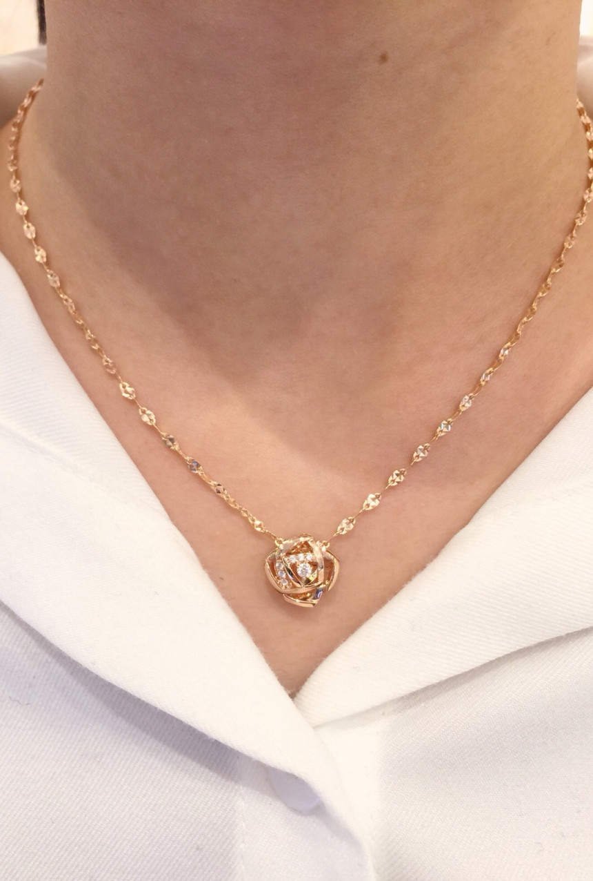 Lloyd Volume Rosette Necklace LPP15002 LNC13178 Ro