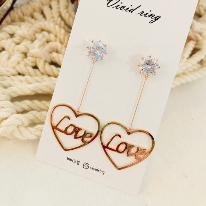 Love Silver Earrings Unique Antique Entike Silver 