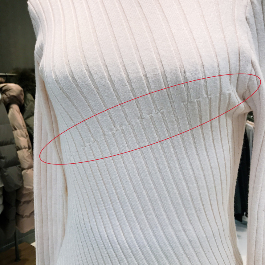 <b><p>Bonnie Sparks Unorgazed Kt T-Shirt BW12KP050</p></b><b><p>見るとスパークス 斜線組織アンバランスニットシャツ BW12KP050 チョルチ</p></b><br /><br /><p align='center'>