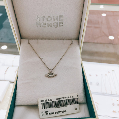 Stonehenge crown pendant G1480 Good luck items Emo