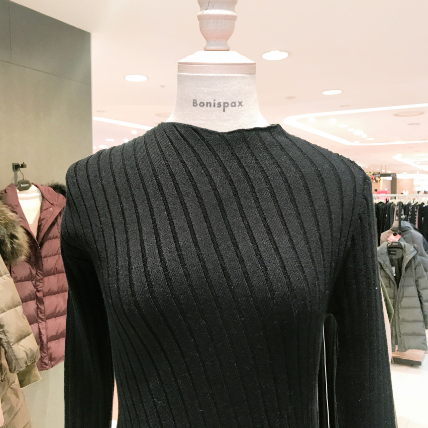 <b><p>Bonnie Sparks Unorgazed Kt T-Shirt BW12KP050</p></b><b><p>見るとスパークス 斜線組織アンバランスニットシャツ BW12KP050 チョルチ</p></b><br /><br /><p align='center'>