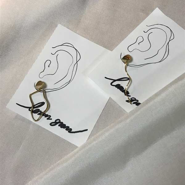 Post Earrings Ring Earrings Simple Antique Drop Po