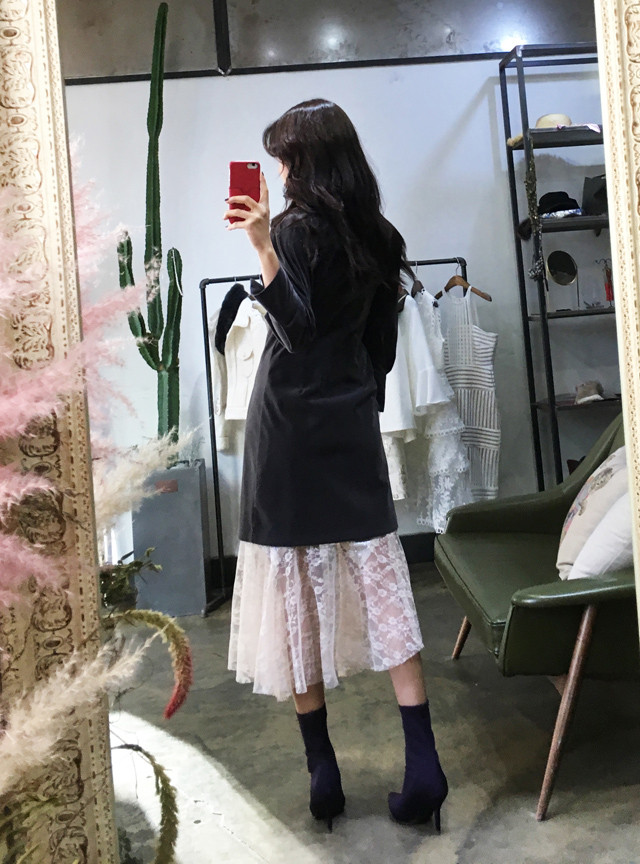 Mom slim dress 2color mini jacket Stylish luxuriou