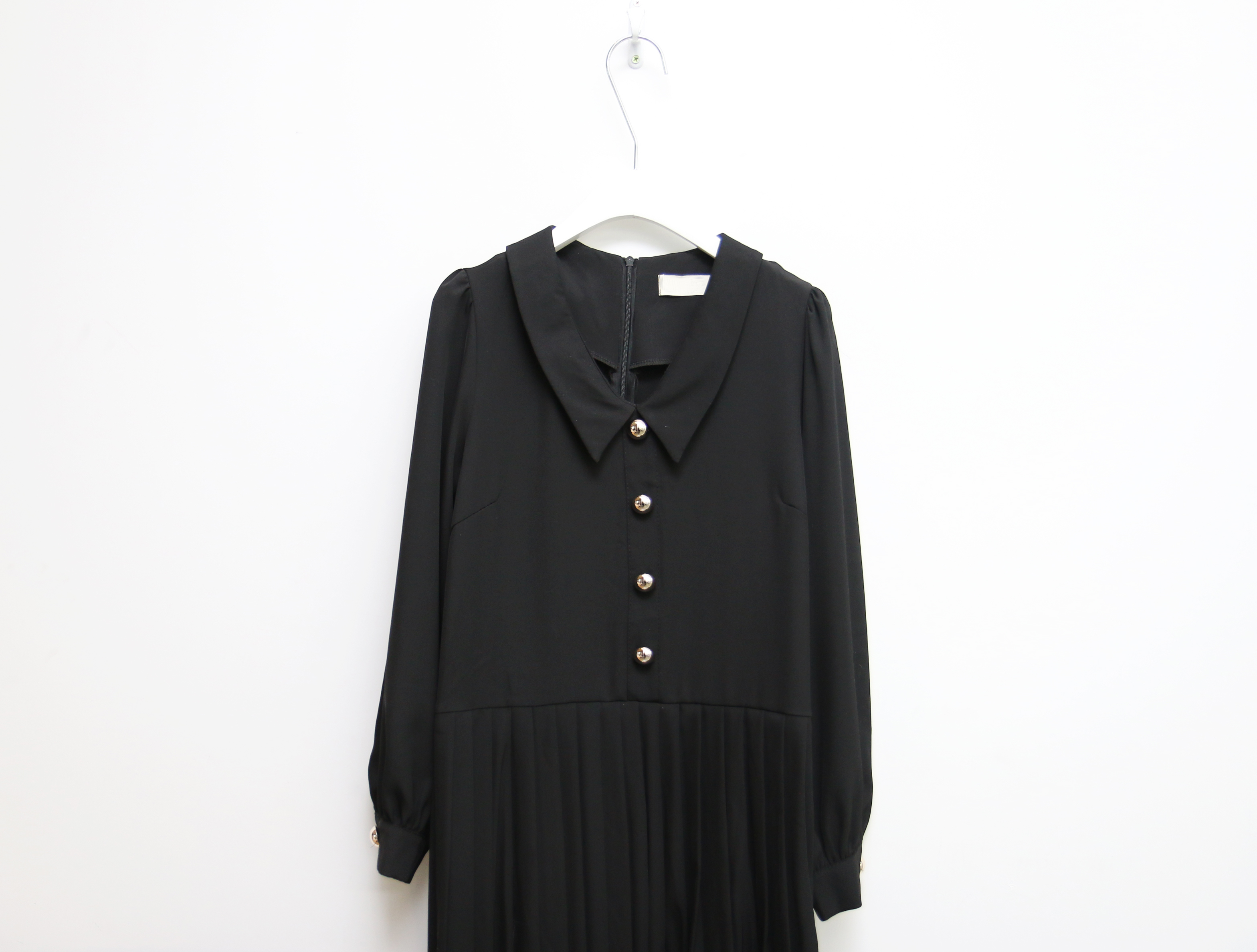 Button Pleated One-Piece Guest Fashion Shch Mood D