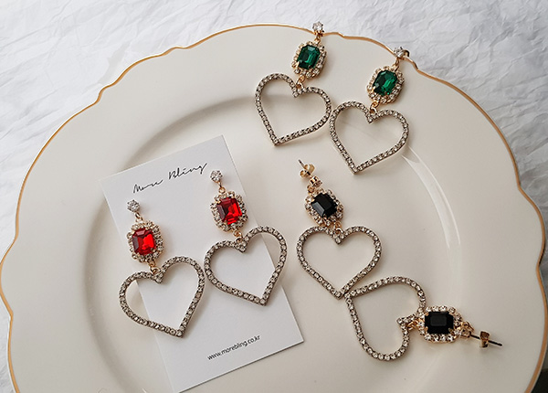 Bold Drop Heart Earrings Earring Possible Beautifu