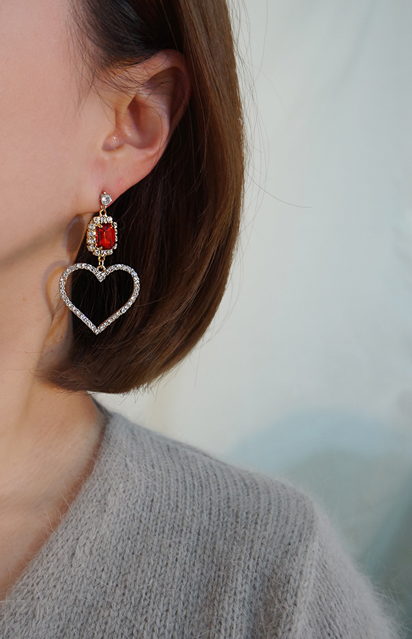 Bold Drop Heart Earrings Earring Possible Beautifu