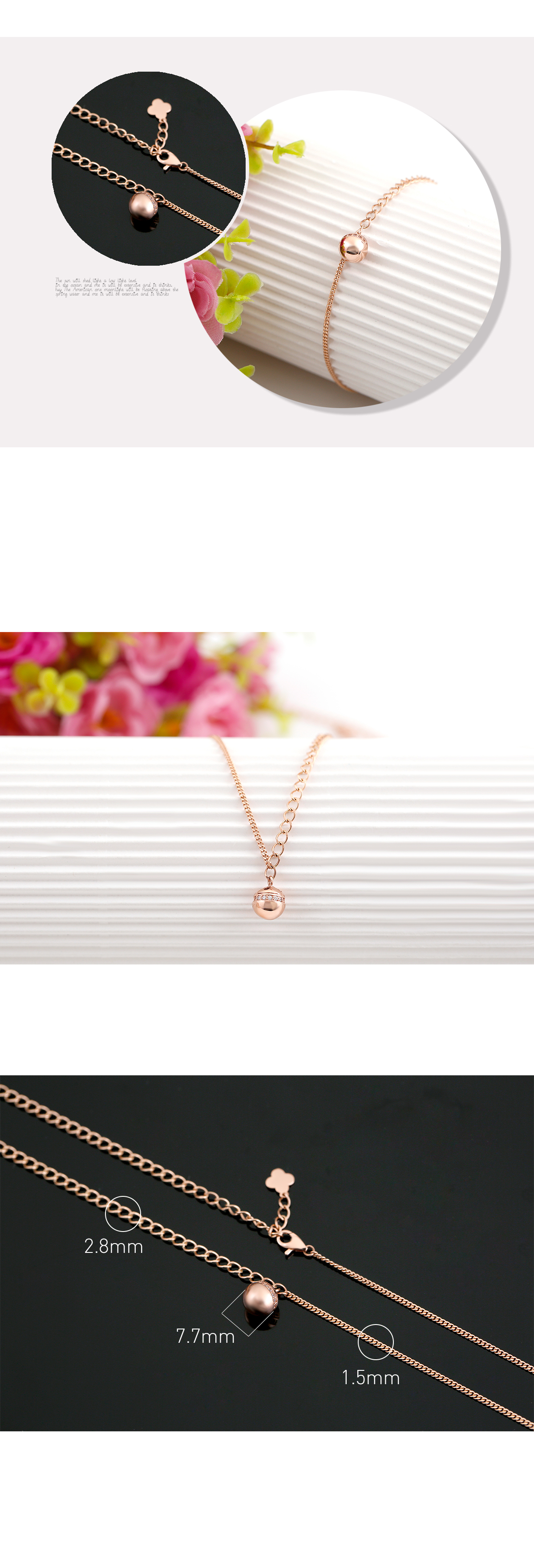 14k18k Drop Necklace NE29465 14k Gift Woman Luxuri