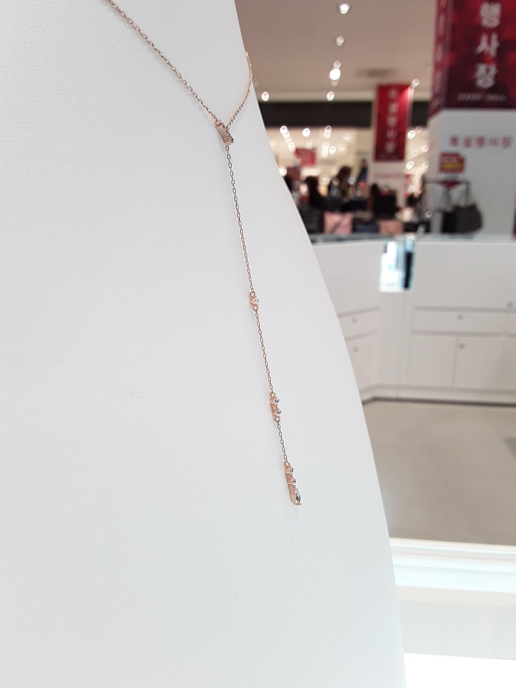 Stonehenge Rose Gold Necklace T0517 Neat Modern Mo