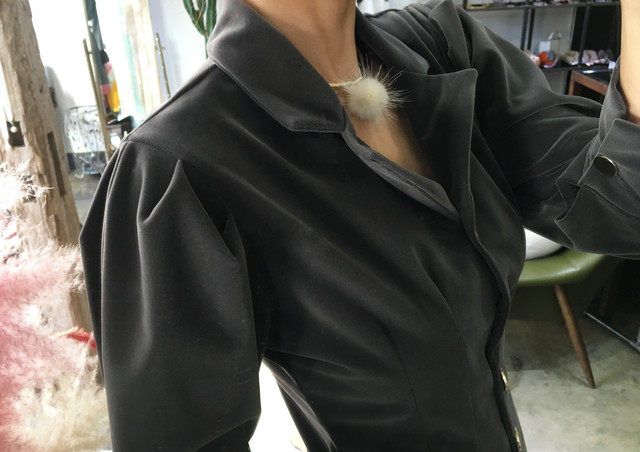 Mom slim dress 2color mini jacket Stylish luxuriou