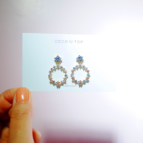 Mourning Merry Day Flower Elegant Earrings