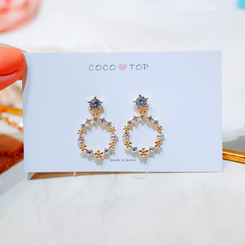 Mourning Merry Day Flower Elegant Earrings