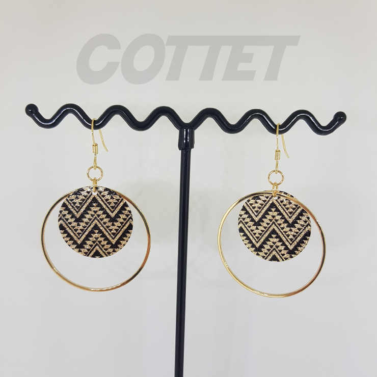 COTTET silver earrings 925 drop handmade candle wi