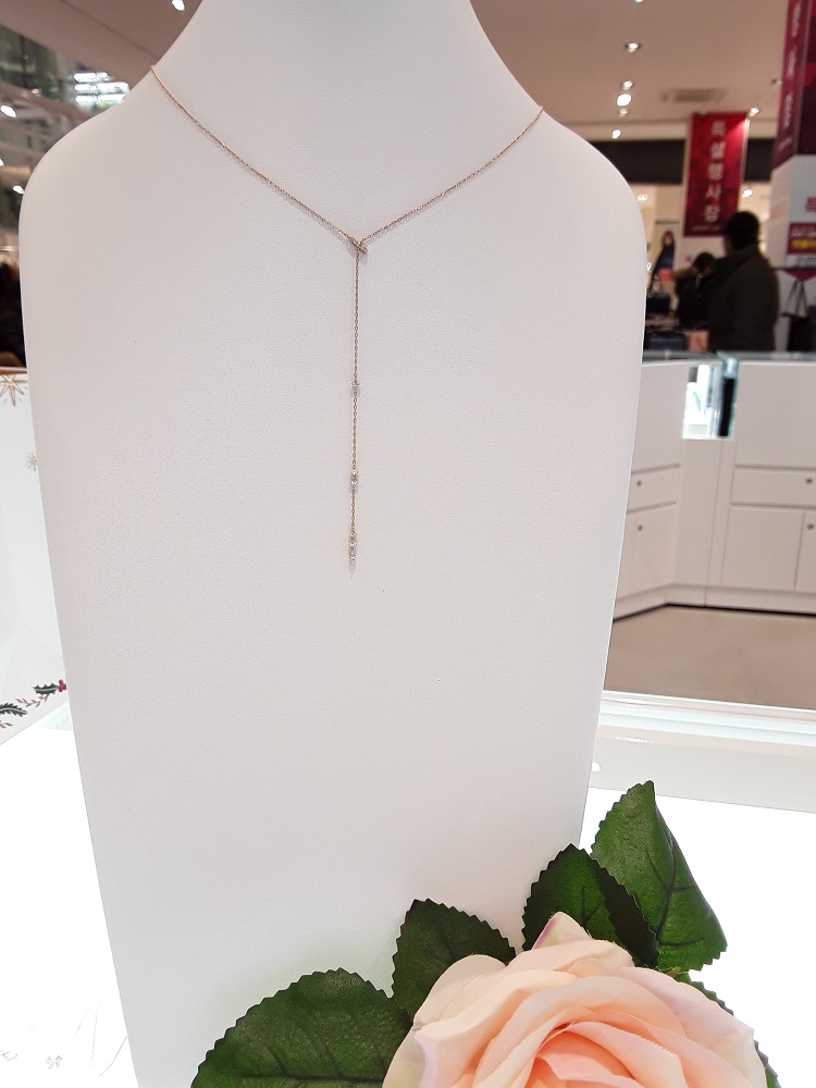 Stonehenge Rose Gold Necklace T0517 Neat Modern Mo