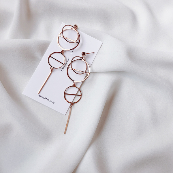 Tobling Unique Suicide Drop Earring 2color Celebri