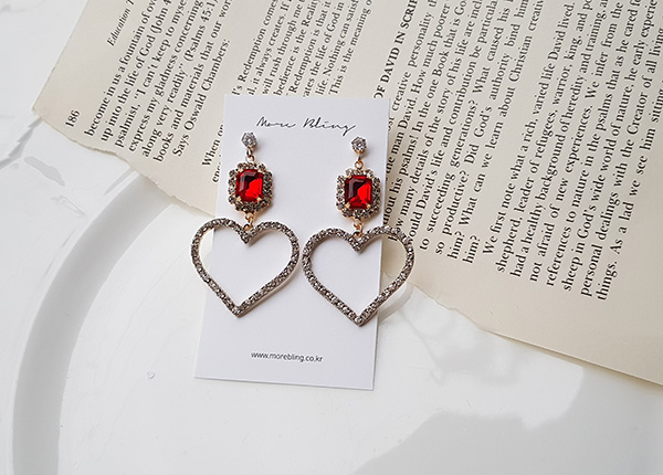 Bold Drop Heart Earrings Earring Possible Beautifu