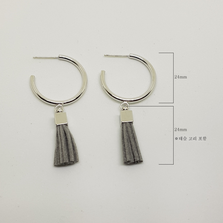 COTTET silver earrings 925 drop handmade candle wi