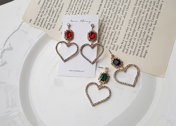 Bold Drop Heart Earrings Earring Possible Beautifu