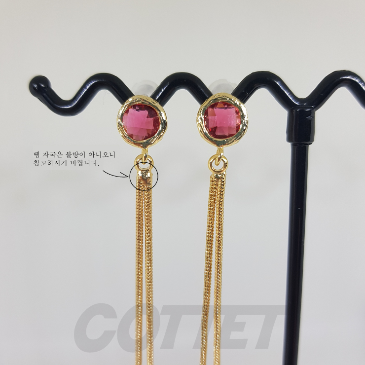 COTTET silver earrings 925 drop handmade candle wi