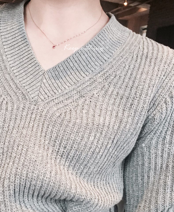 Ruby &amp Pearl Necklace, Point 14K 14k Gift 20s D