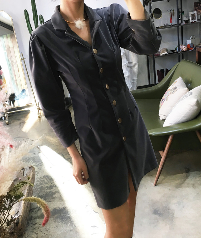 Mom slim dress 2color mini jacket Stylish luxuriou