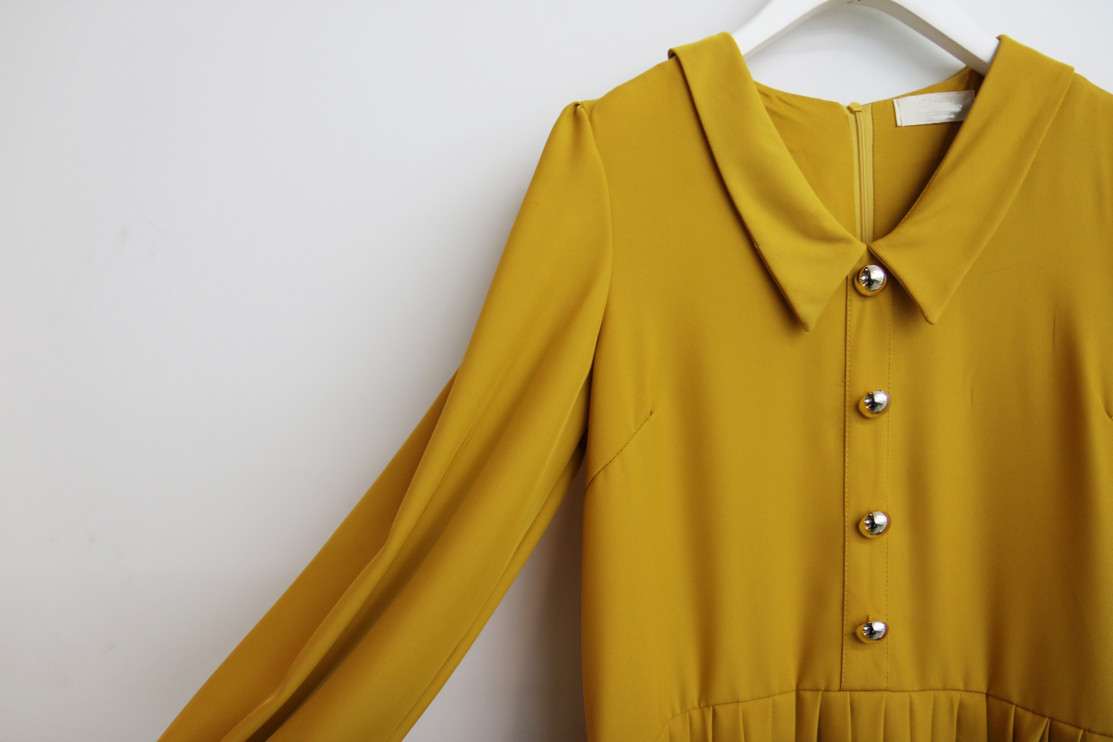 Button Pleated One-Piece Guest Fashion Shch Mood D