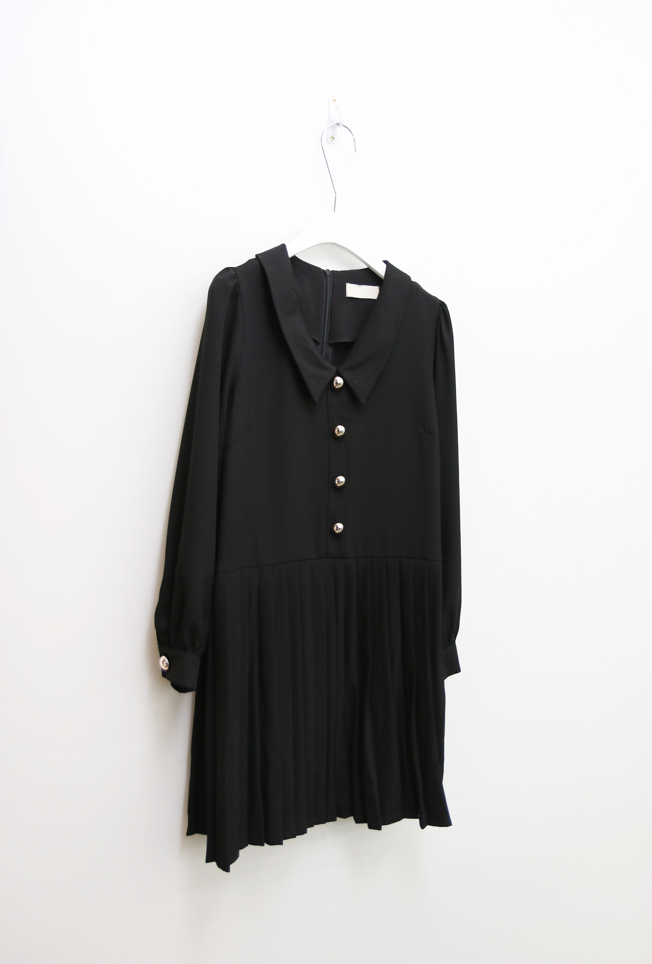 Button Pleated One-Piece Guest Fashion Shch Mood D