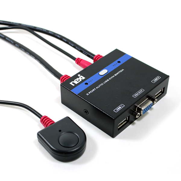 넥시 KVM 스위치 2포트 키보드 USB VGA 이미지 7