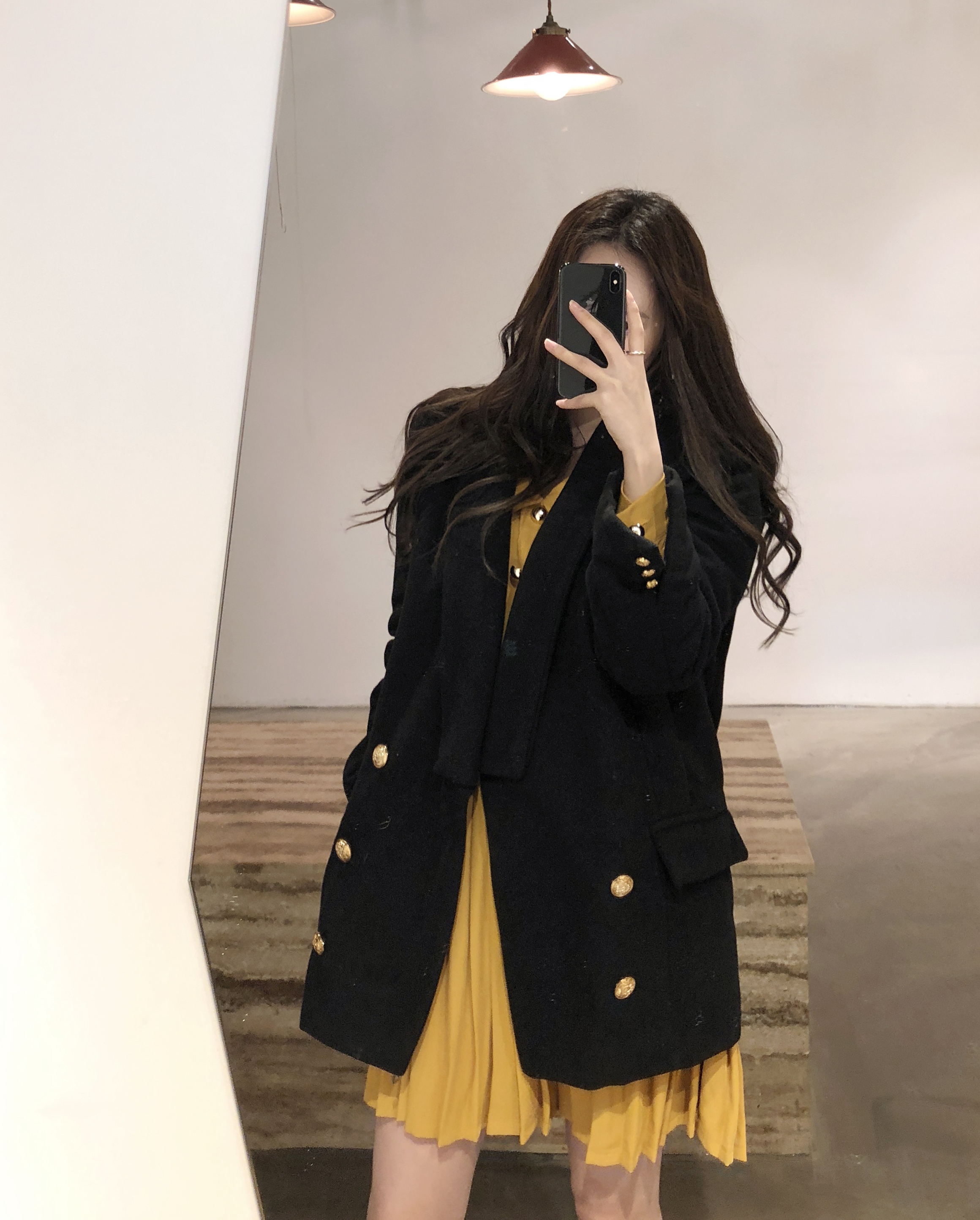 Button Pleated One-Piece Guest Fashion Shch Mood D