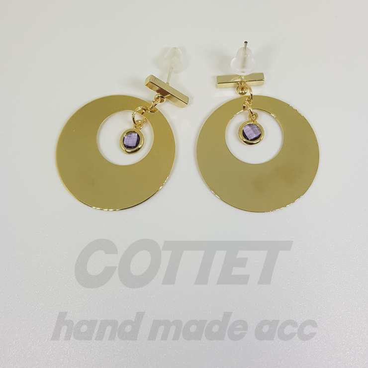 COTTET silver earrings 925 drop handmade candle wi