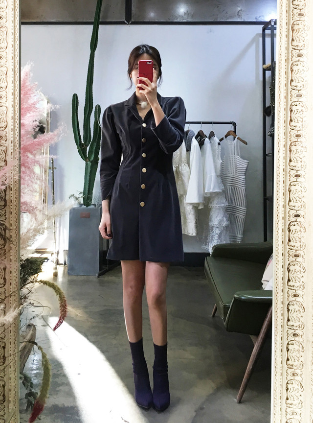 Mom slim dress 2color mini jacket Stylish luxuriou