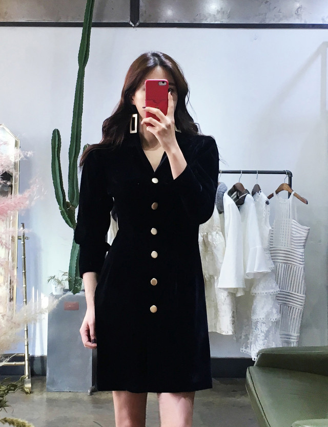 Mom slim dress 2color mini jacket Stylish luxuriou