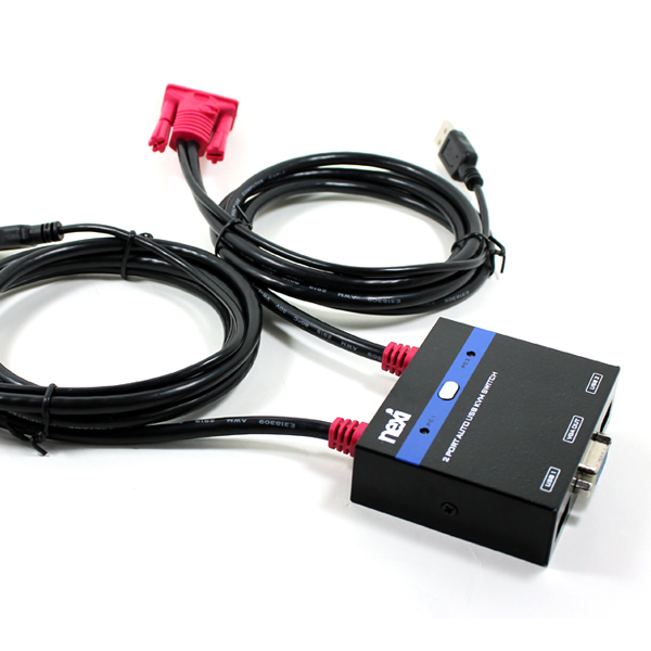 넥시 KVM 스위치 2포트 키보드 USB VGA 이미지 6