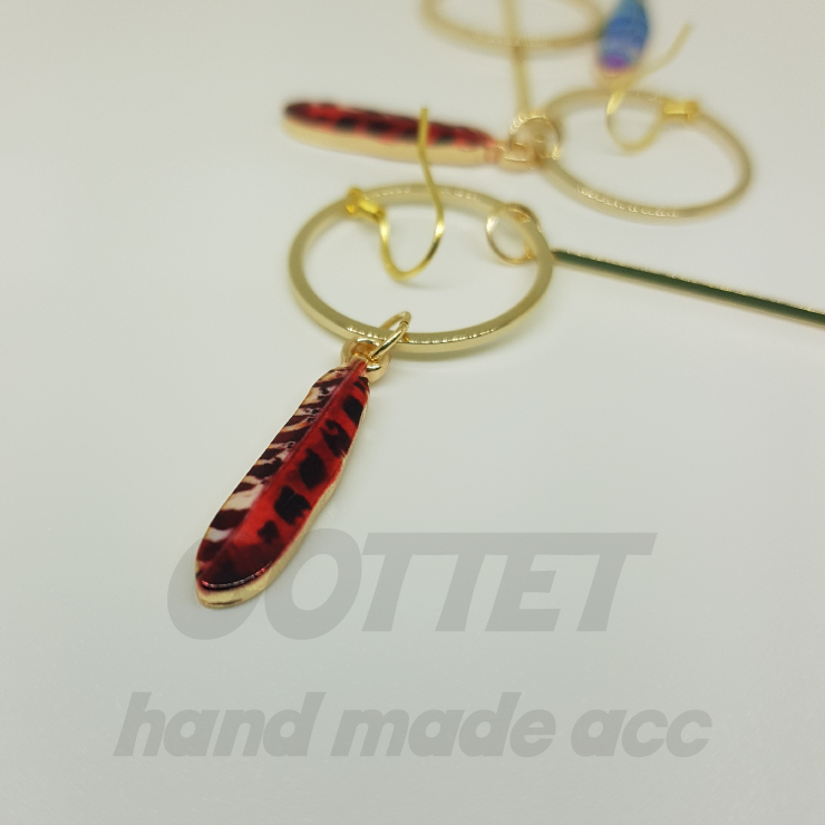 COTTET silver earrings 925 drop handmade candle wi
