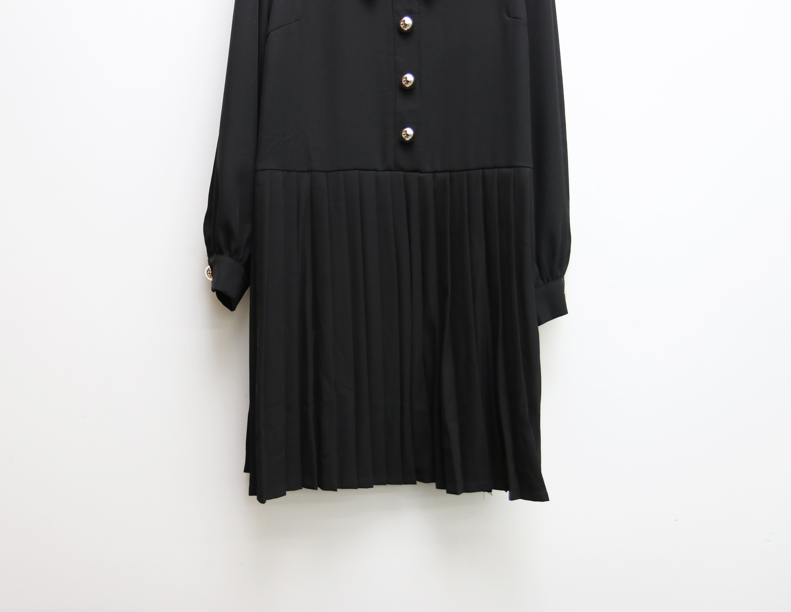 Button Pleated One-Piece Guest Fashion Shch Mood D