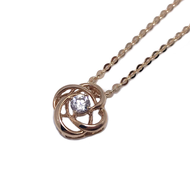 14K Camellia Pendant