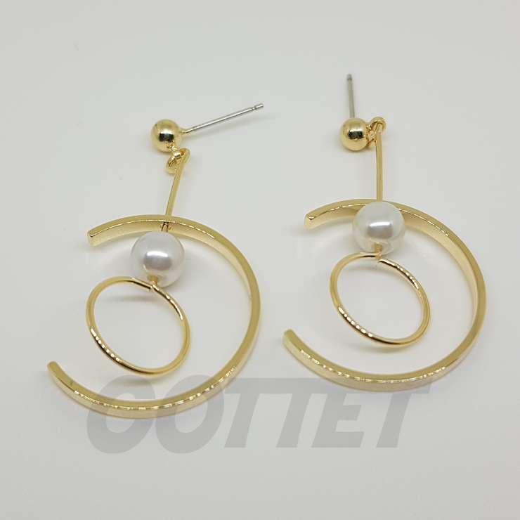 COTTET silver earrings 925 drop handmade candle wi