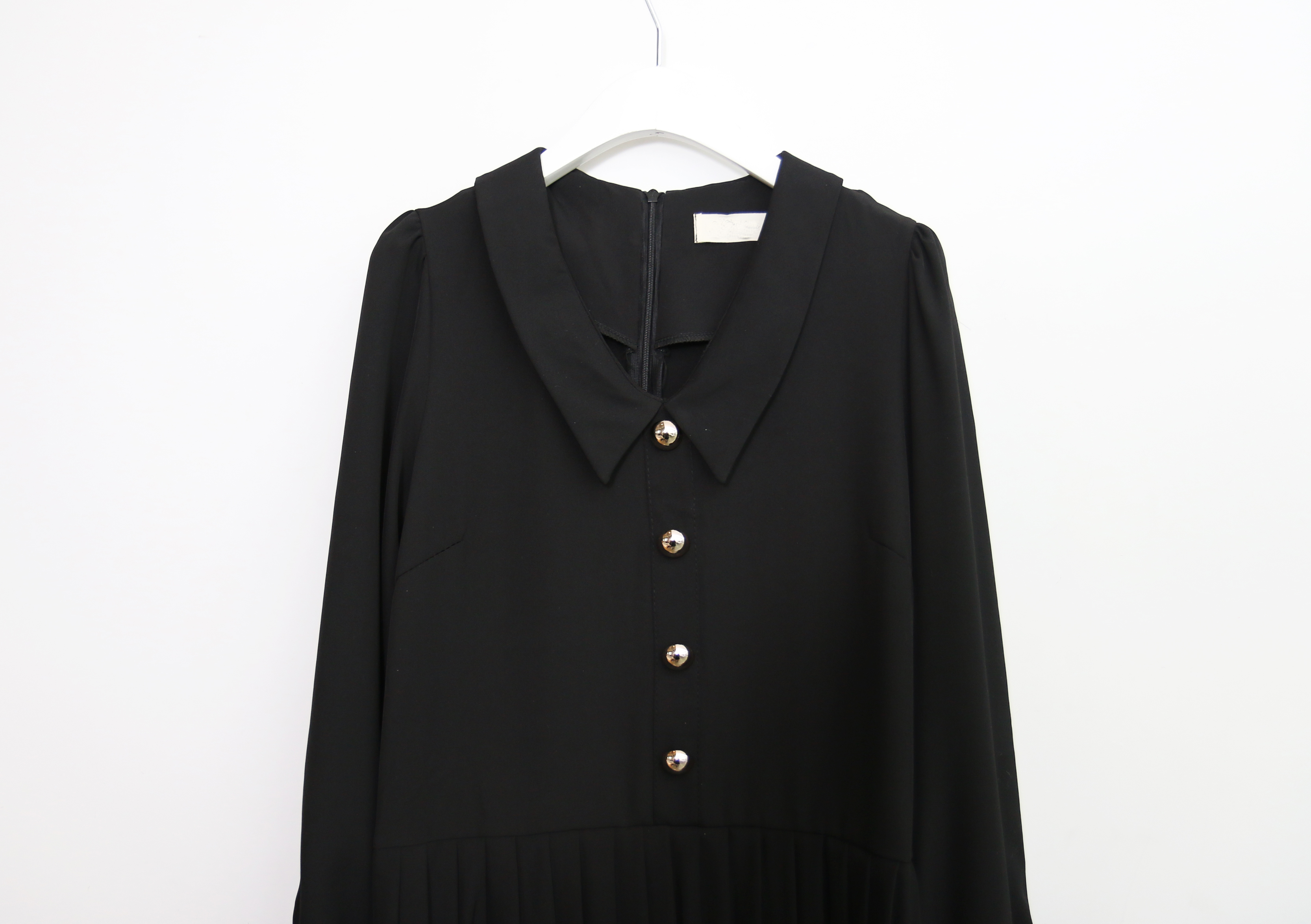 Button Pleated One-Piece Guest Fashion Shch Mood D