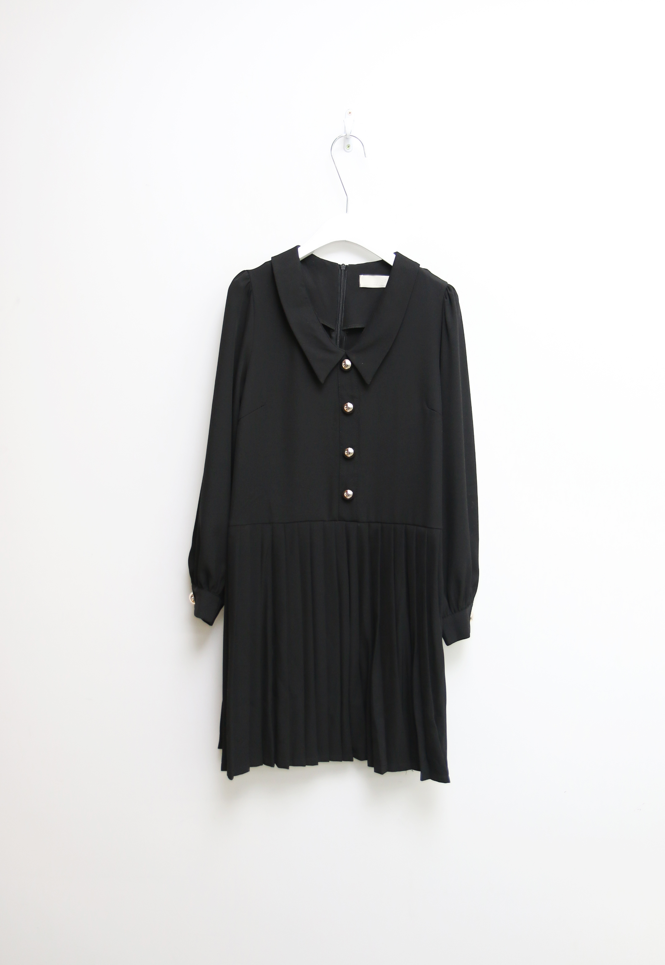 Button Pleated One-Piece Guest Fashion Shch Mood D