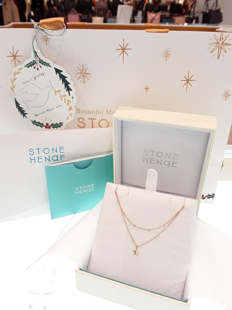 Stonehenge Rose Gold Necklace T0555 Lovely Cuddly 