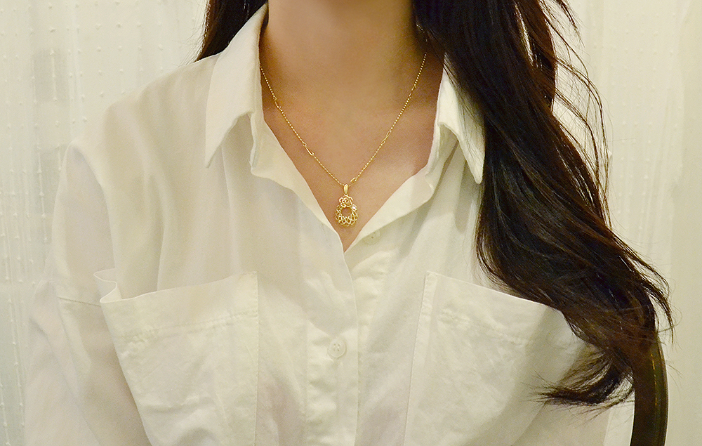 Cordelia 14k_ Plain Necklace Proposal 14K Daily 14