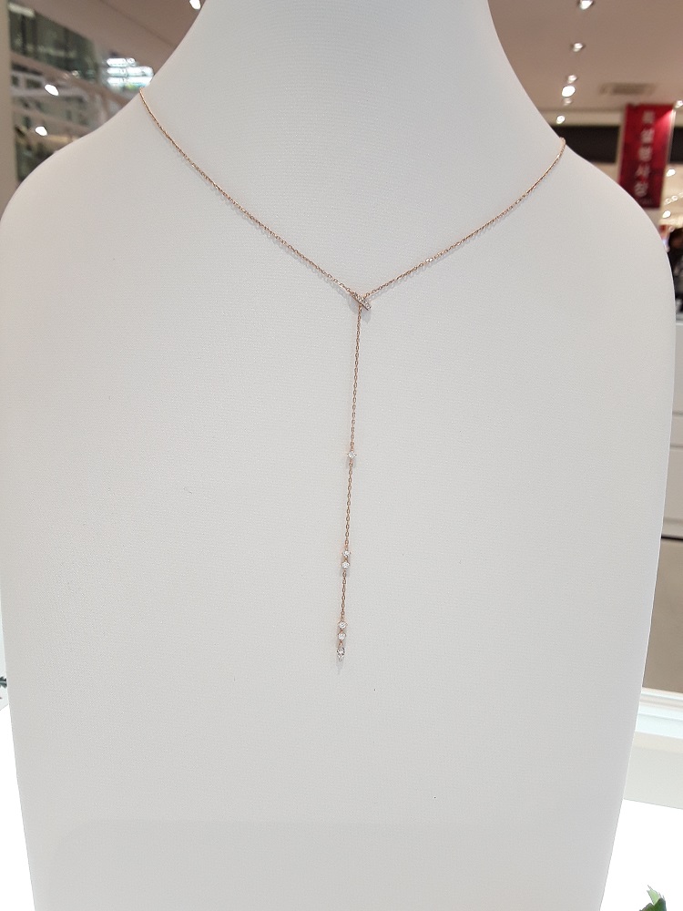 Stonehenge Rose Gold Necklace T0517 Neat Modern Mo