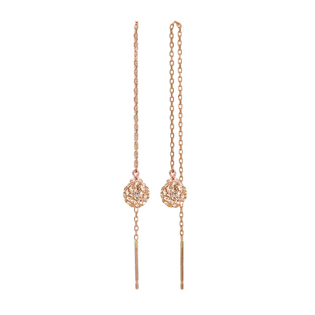 <b><p>sparkle Mirror ball Long Dp Eris 14k gold</p></b><b><p>光沢 ミラーボール ロングドロップピアス 14k金 チェーン きれいな 女性 Kシンプル</p></b><br /><br /><p align='center'>