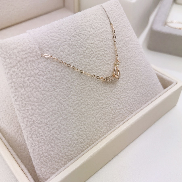 18K Tunic Cubic Necklace Simple 14K Daily 20 Girls