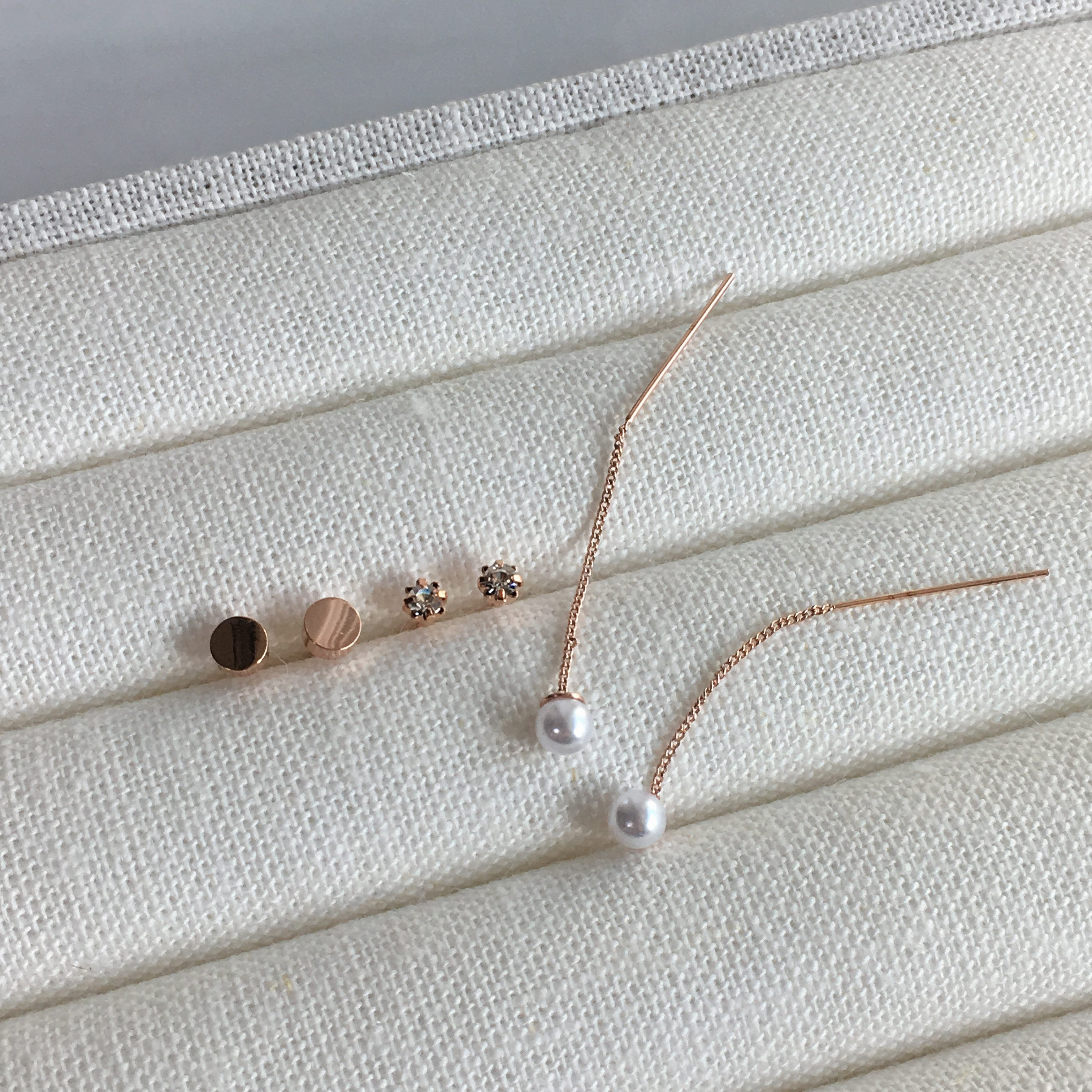 Two-Hour Daily Drop Earrings 6-piece set Cubic Hea