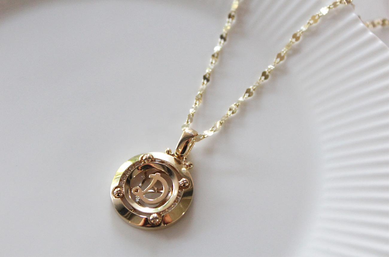 Di Comma Necklace Women 14k 14k Round 14k Cubic 14