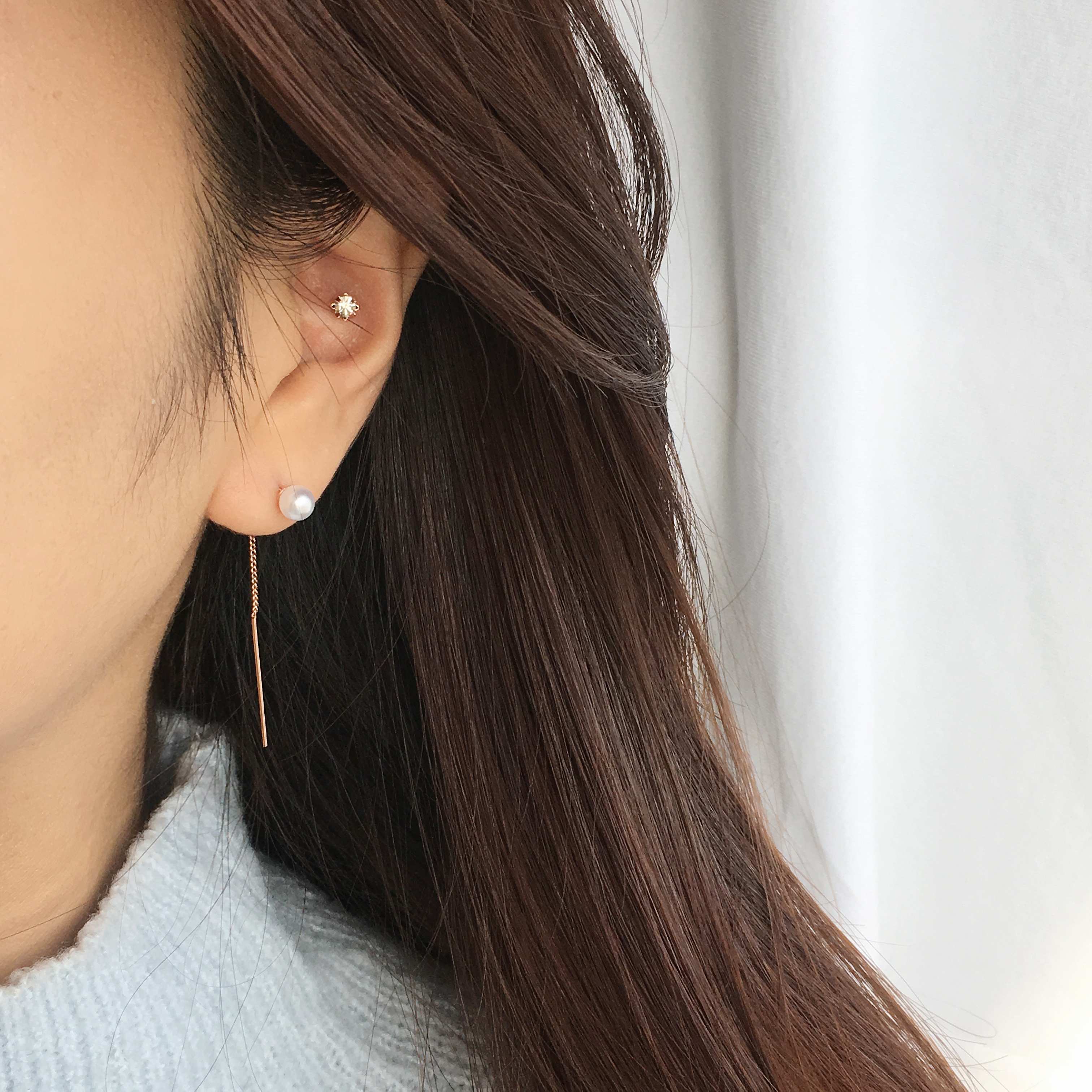 Two-Hour Daily Drop Earrings 6-piece set Cubic Hea