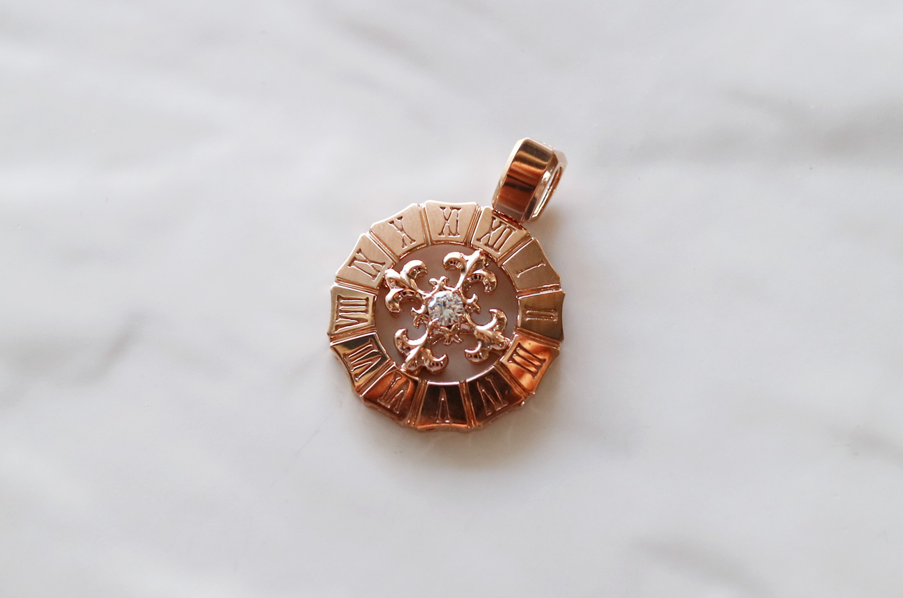 18k Cross Pendant 14k Men's Choker Necklace Pin