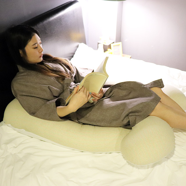 문피스 임산부 바디필로우 오가닉하트 초기 임산부 선물 U자형베개 이미지 8